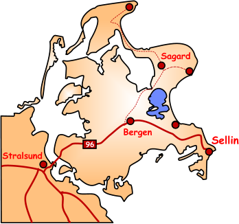 Putgarten Bergen Stralsund Sagard Sassnitz Binz Sellin 96