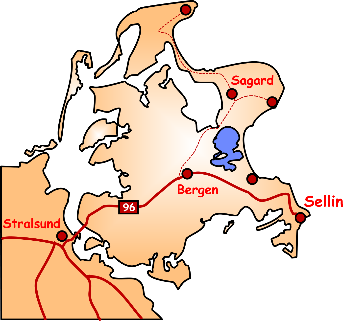 Putgarten Bergen Stralsund Sagard Sassnitz Binz Sellin 96